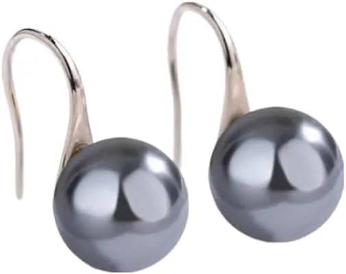 12mm Ocean Shell Pearl Dangle Earrings Multicolor Shell Beads Pearl Drop Earrings Fashion Jewelry for Women