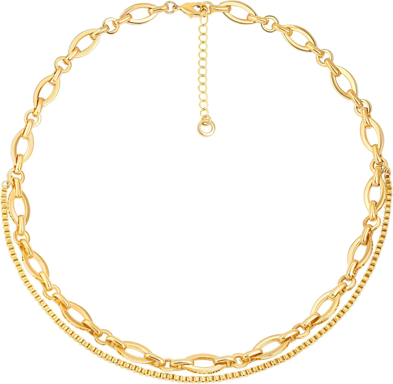 18K Gold Chain Choker for Women
