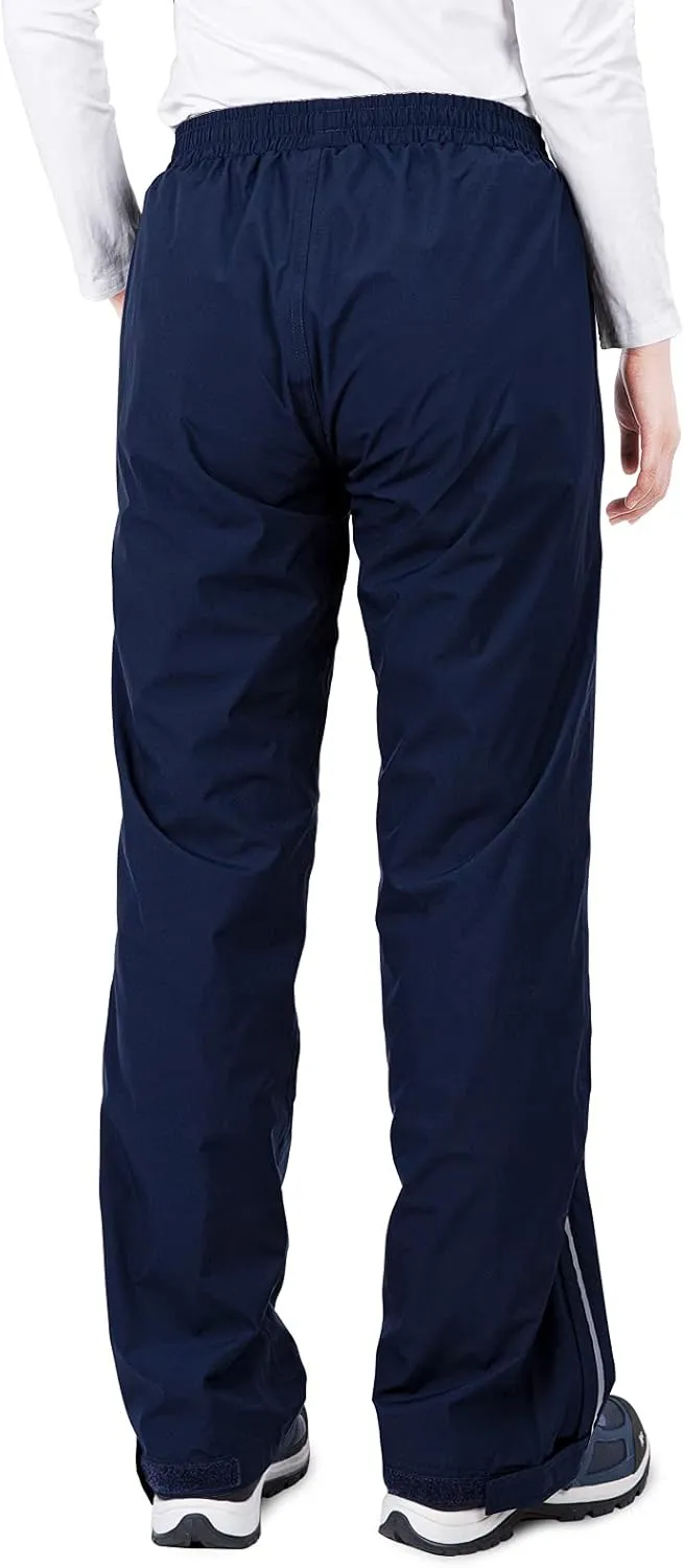 33,000ft Women's Rain Pants, Lightweight Waterproof Rain Over Pants, Windproof Hiking Pants for Outdoor, Fishing, Rainy Day