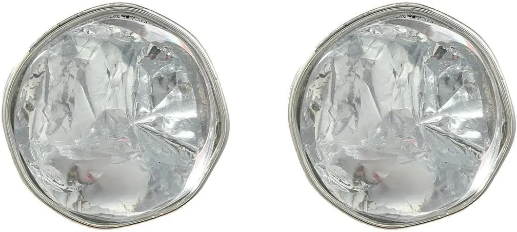 3.5 * 3.6cm round European and American women's minimalist geometric resin earrings
