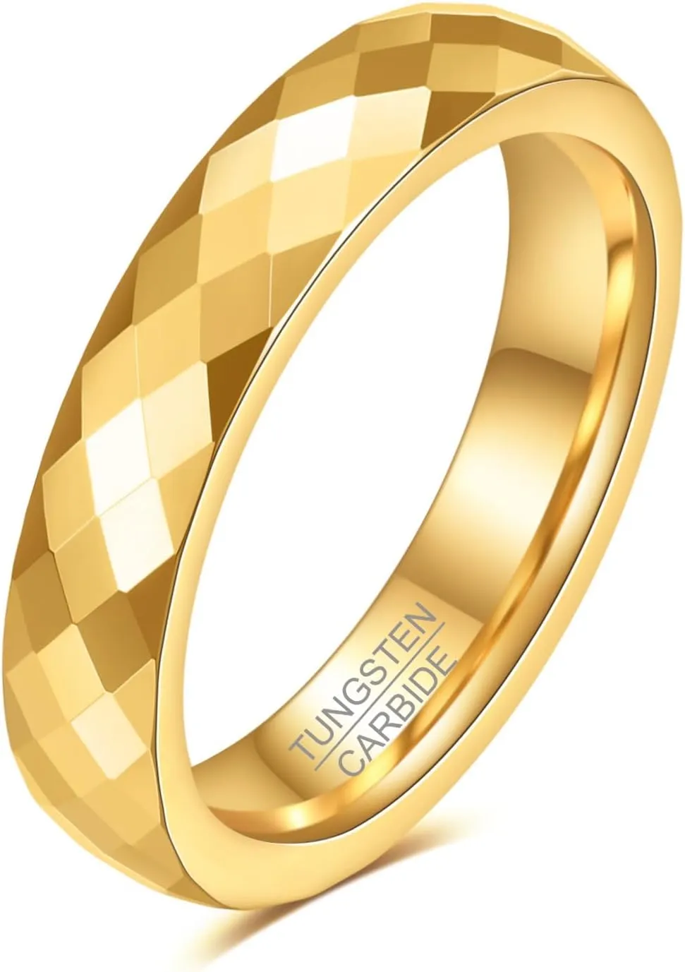 4mm 6mm Hammered Tungsten Carbide Ring For Men Women Plain Domed High Polished Wedding Bands Engagement Ring Size 5-15