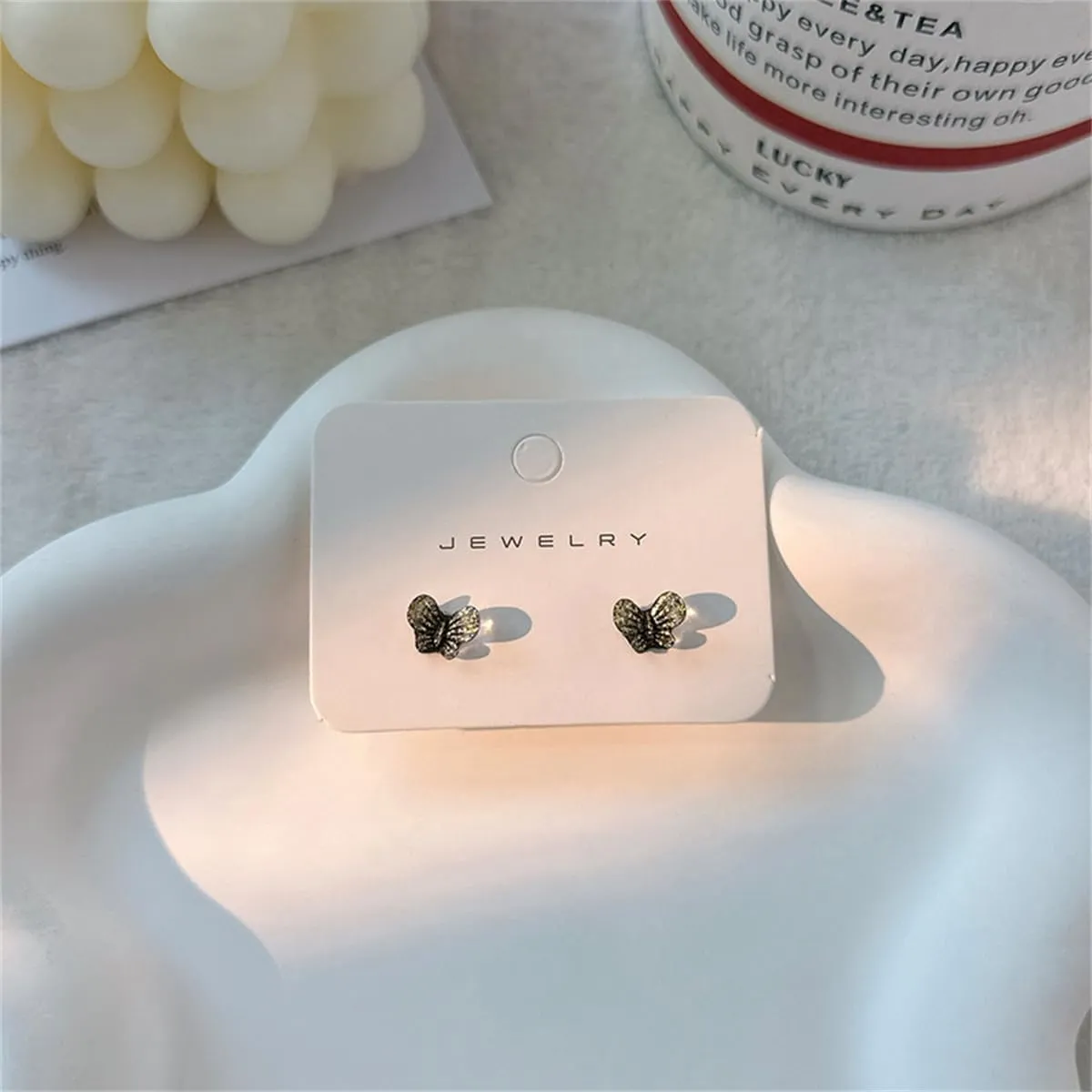 ASHMITA 7 Pairs Acrylic Flower Stud Eearrings Set Colorful Cute Resin Butterfly Earrings Set Bohemian Earrings for Women Girls Fashion Jewelry Gift