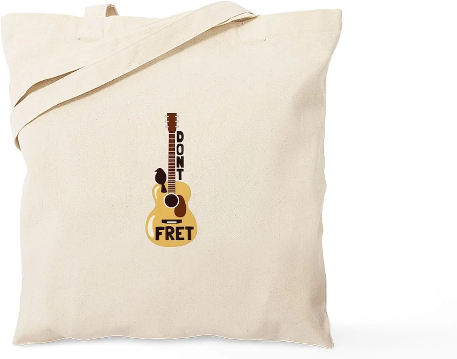 CafePress Dont Fret Tote Bag Natural Canvas Tote Bag, Reusable Shopping Bag