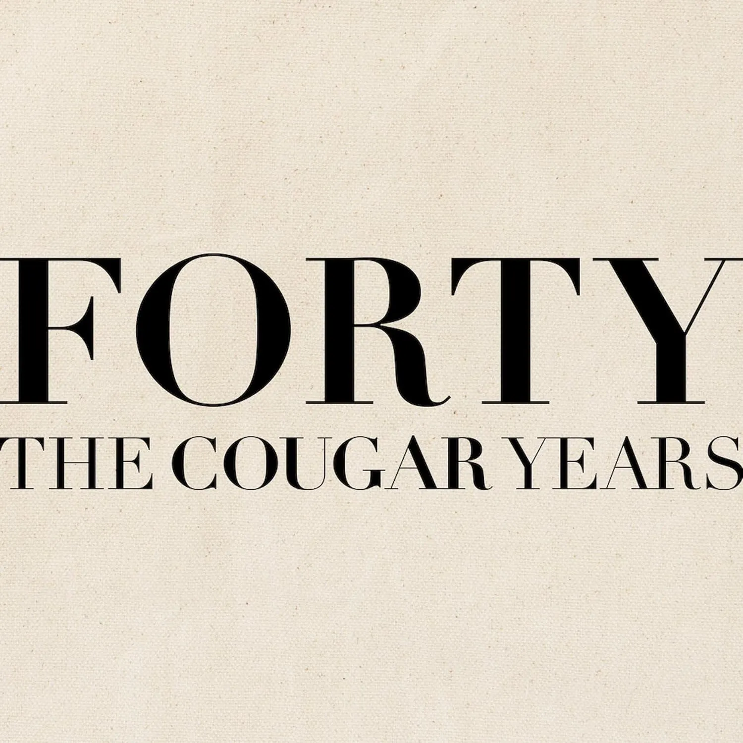 CafePress Forty The Cougar Years Tote Bag Natural Canvas Tote Bag, Reusable Shopping Bag