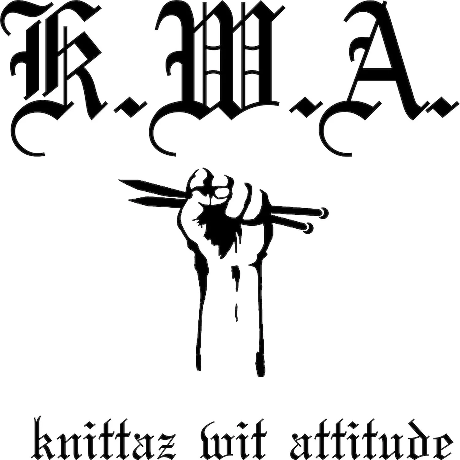 CafePress K.W.A Knittaz Wit Attitude Tote Bag Natural Canvas Tote Bag, Reusable Shopping Bag
