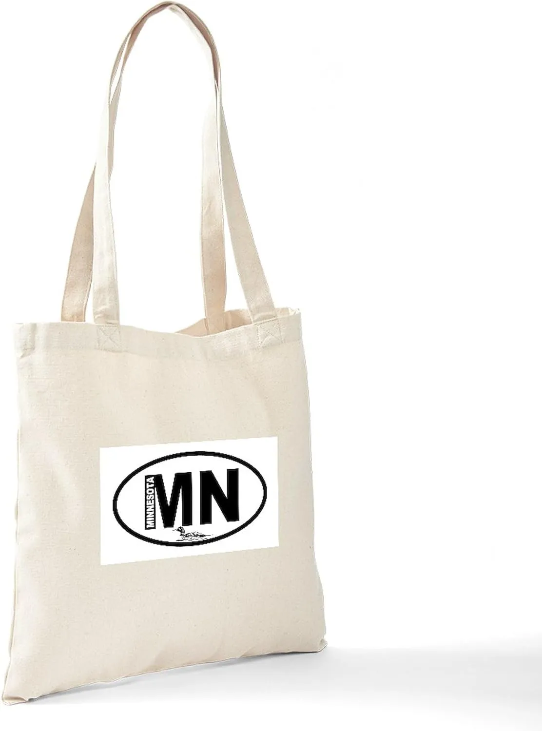 CafePress Minnesota Loon Tote Bag Reusable Natural Beige Canvas Shopping Bag