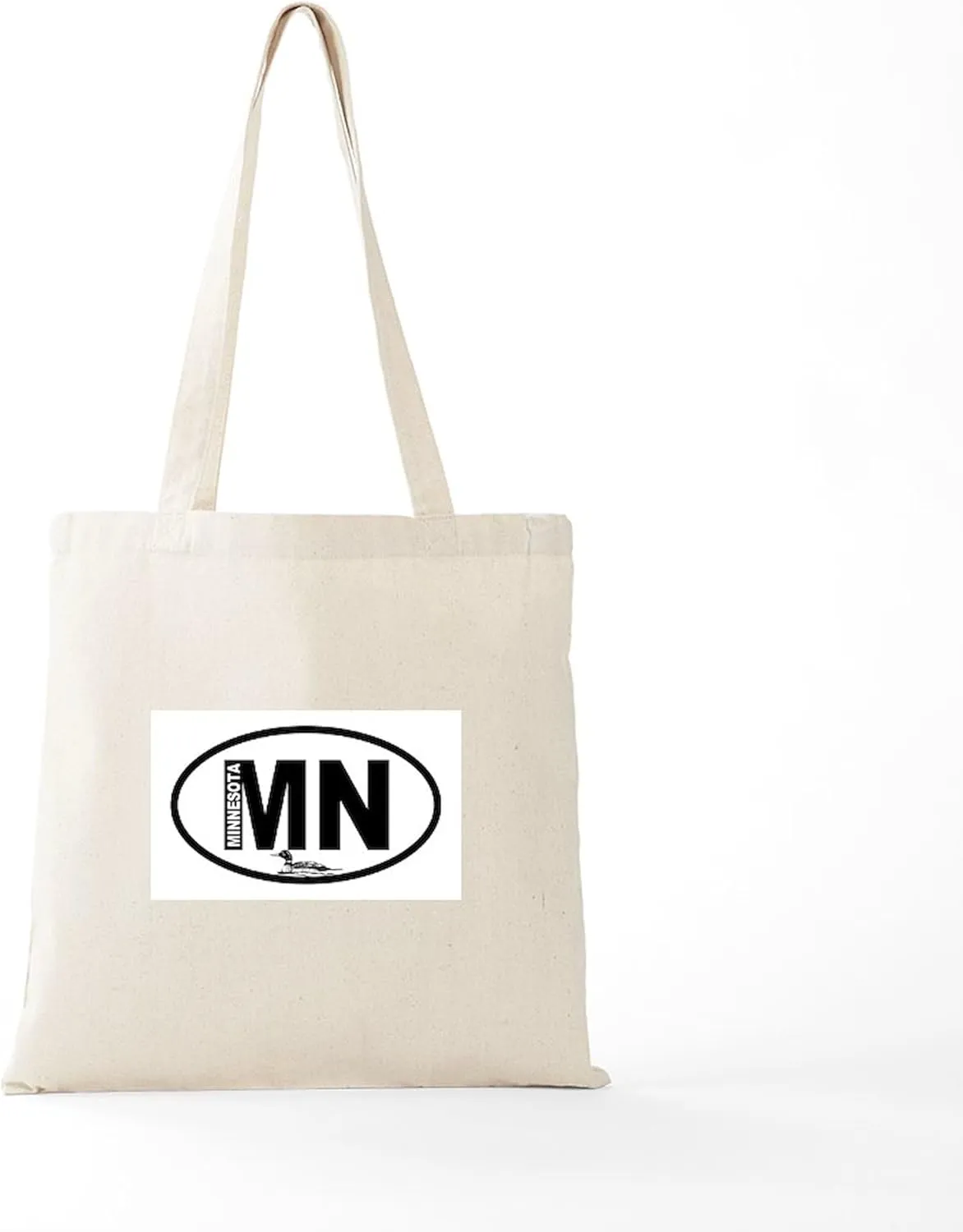 CafePress Minnesota Loon Tote Bag Reusable Natural Beige Canvas Shopping Bag