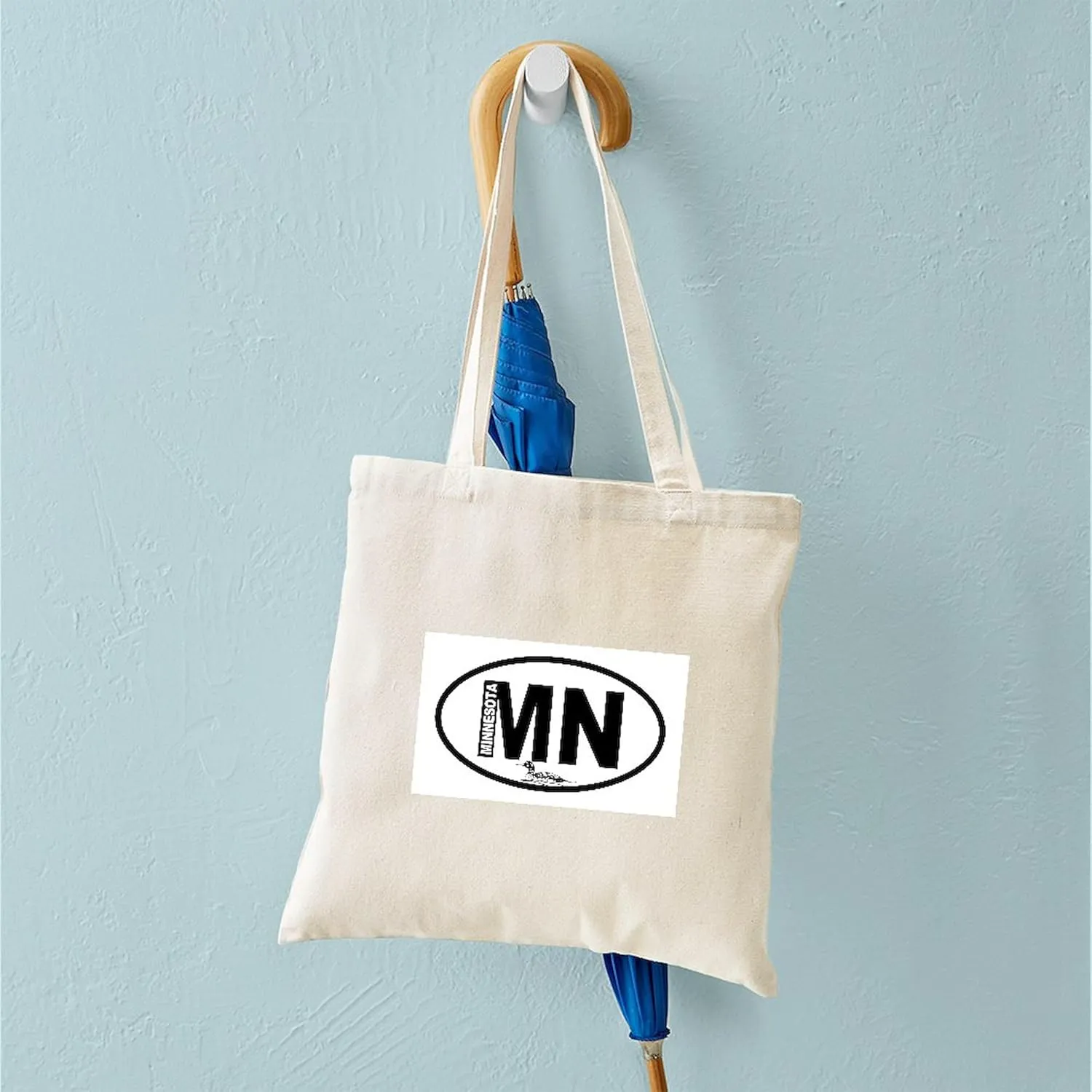 CafePress Minnesota Loon Tote Bag Reusable Natural Beige Canvas Shopping Bag