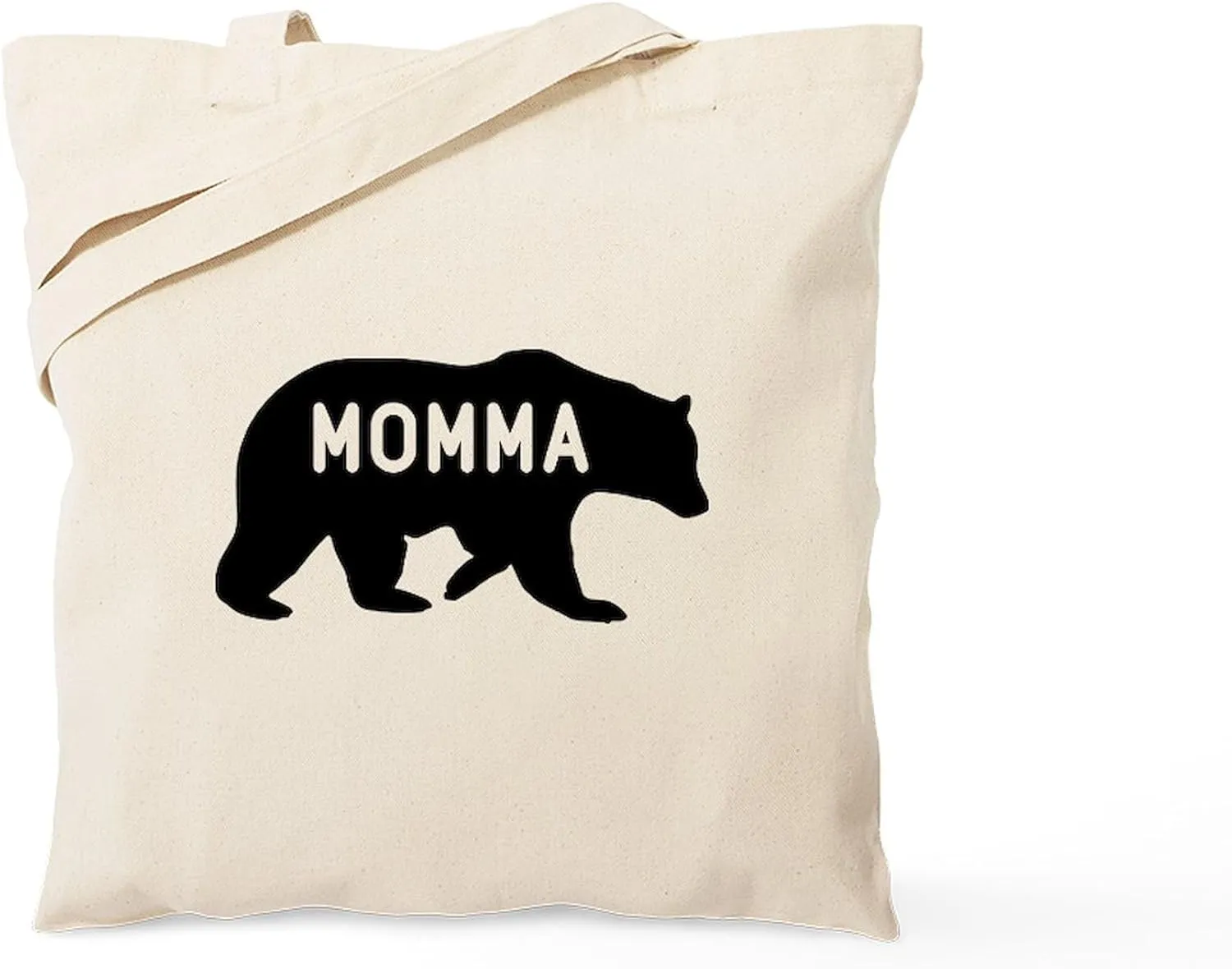 CafePress Momma Bear Tote Bag Natural Canvas Tote Bag, Reusable Shopping Bag