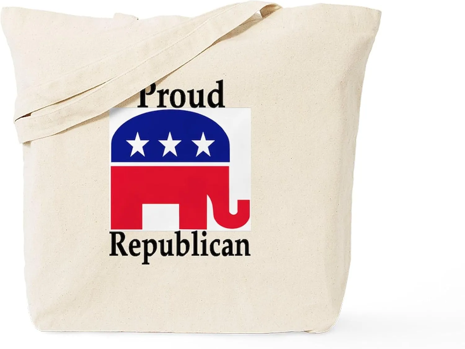 CafePress Proud Republican Tote Bag Natural Canvas Tote Bag, Reusable Shopping Bag