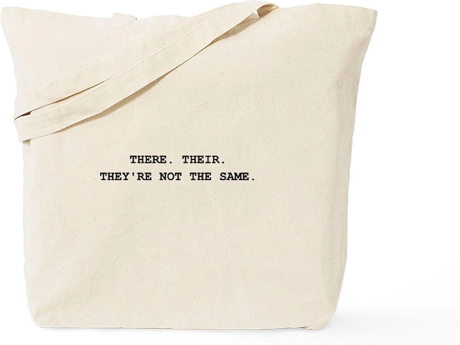 CafePress There Their Tote Bag Natural Canvas Tote Bag, Reusable Shopping Bag