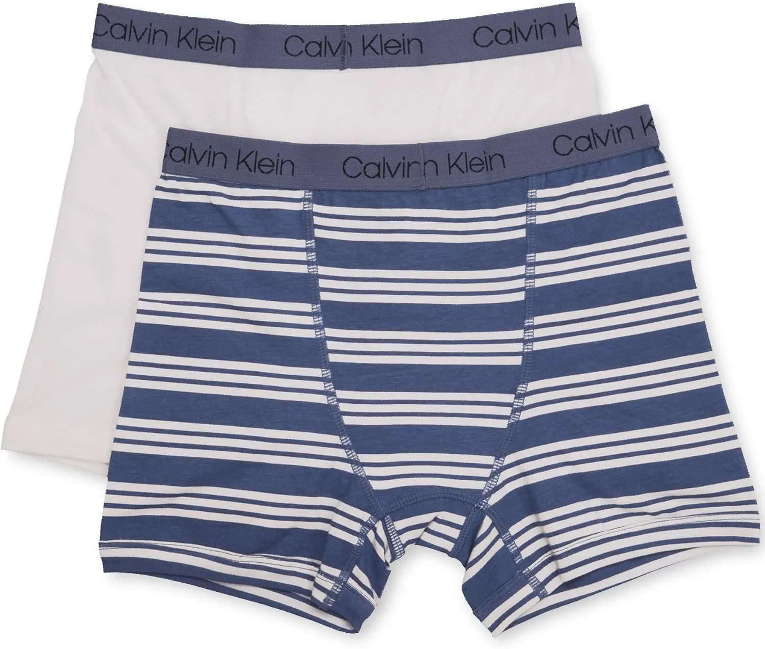 Calvin Klein Boys' 2 Pack Boxer Briefs | Premium Cotton Comfort
