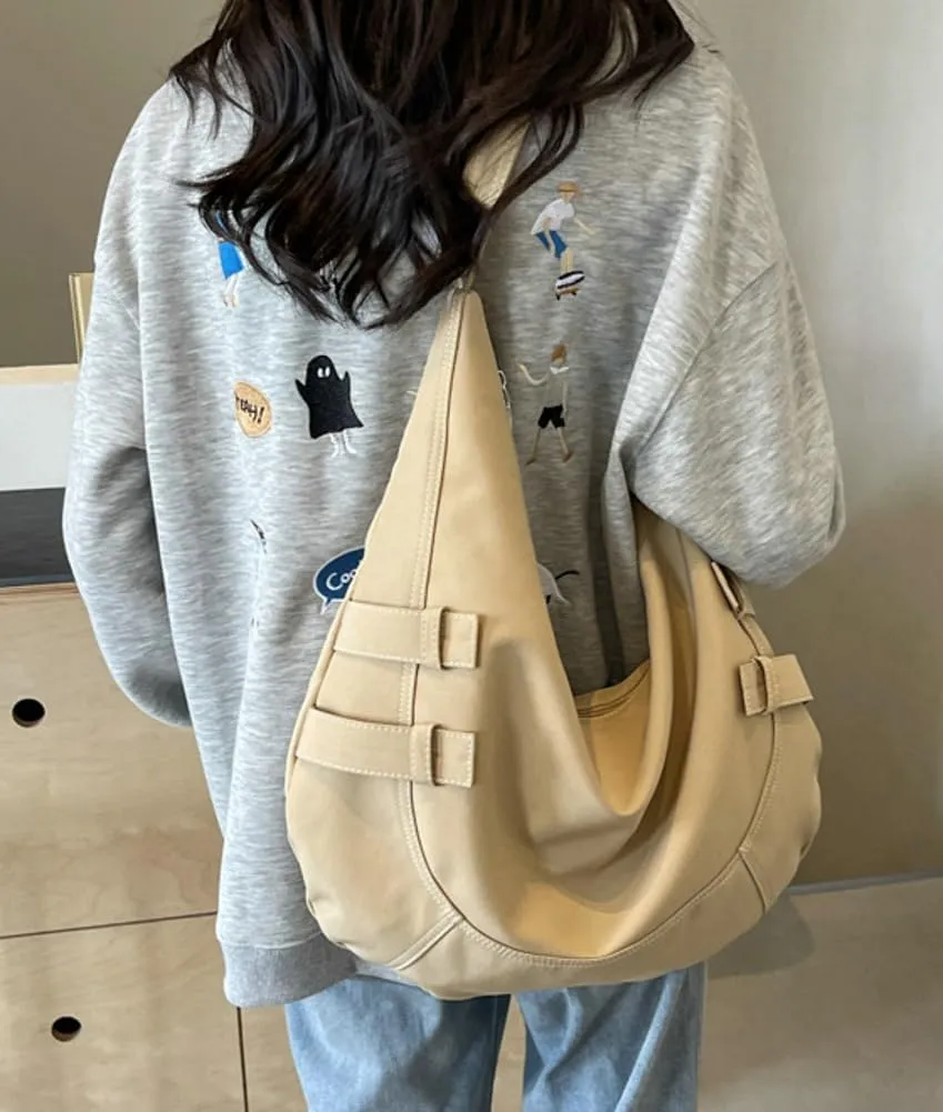 Canvas Crossbody Bag for Women Large Shoulder Tote Handbags Work Handbag Casual Hobo Purse