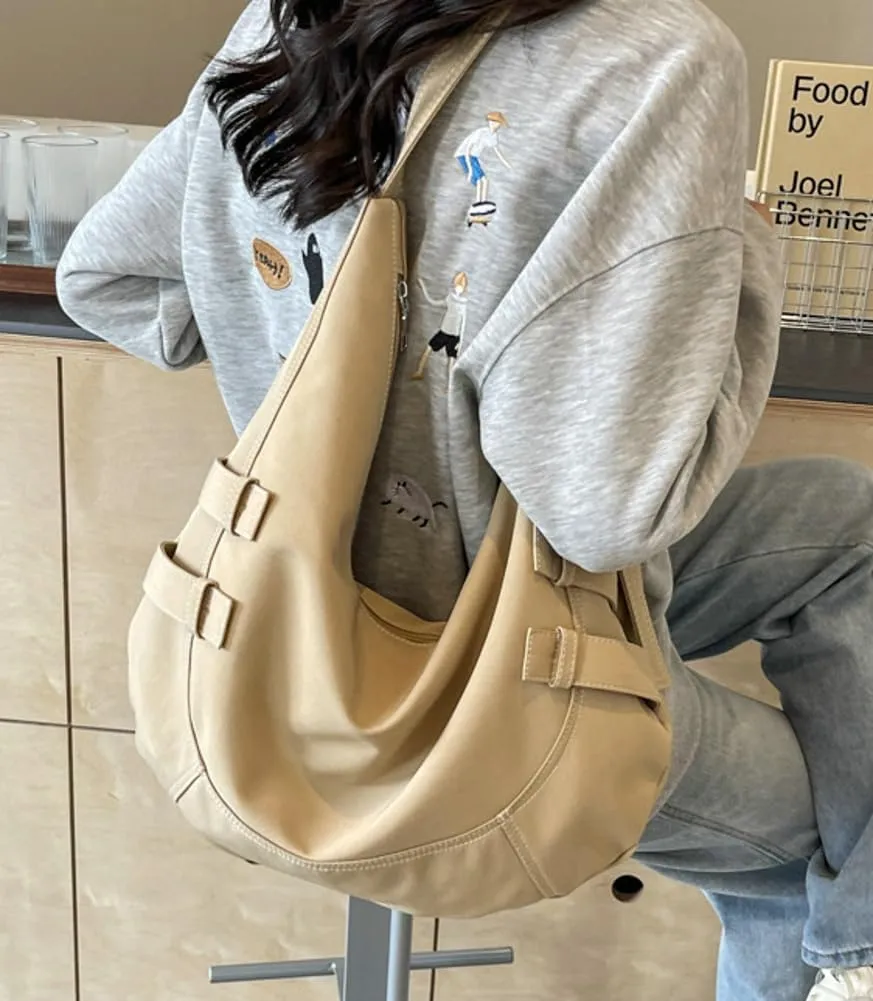Canvas Crossbody Bag for Women Large Shoulder Tote Handbags Work Handbag Casual Hobo Purse