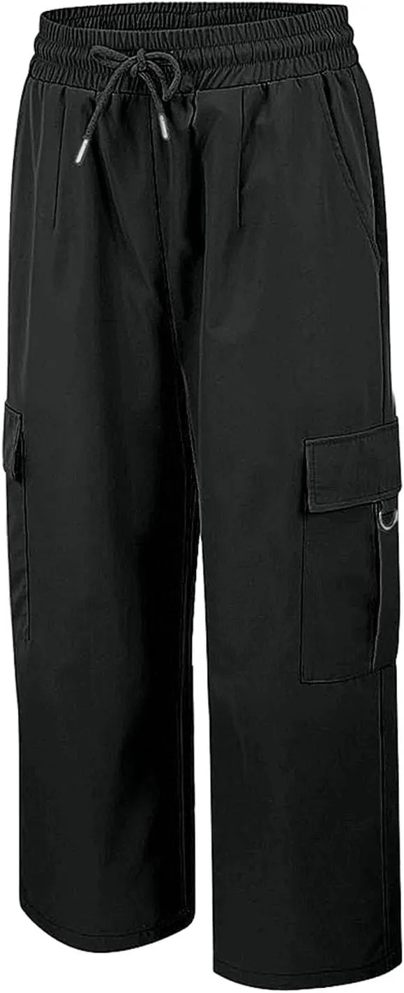 Cargo Capris for Women Plus Size High Waisted Elastic Cargo Athletic Pants Dressy Casual Summer Travel Long Shorts