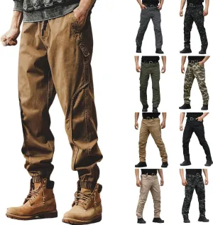 Cargo Chinos Pants Men Relaxed Fit Camo Hunting Pants Stretch Tactical Pants Multi Pockets Ristop Jogger Sweatpants