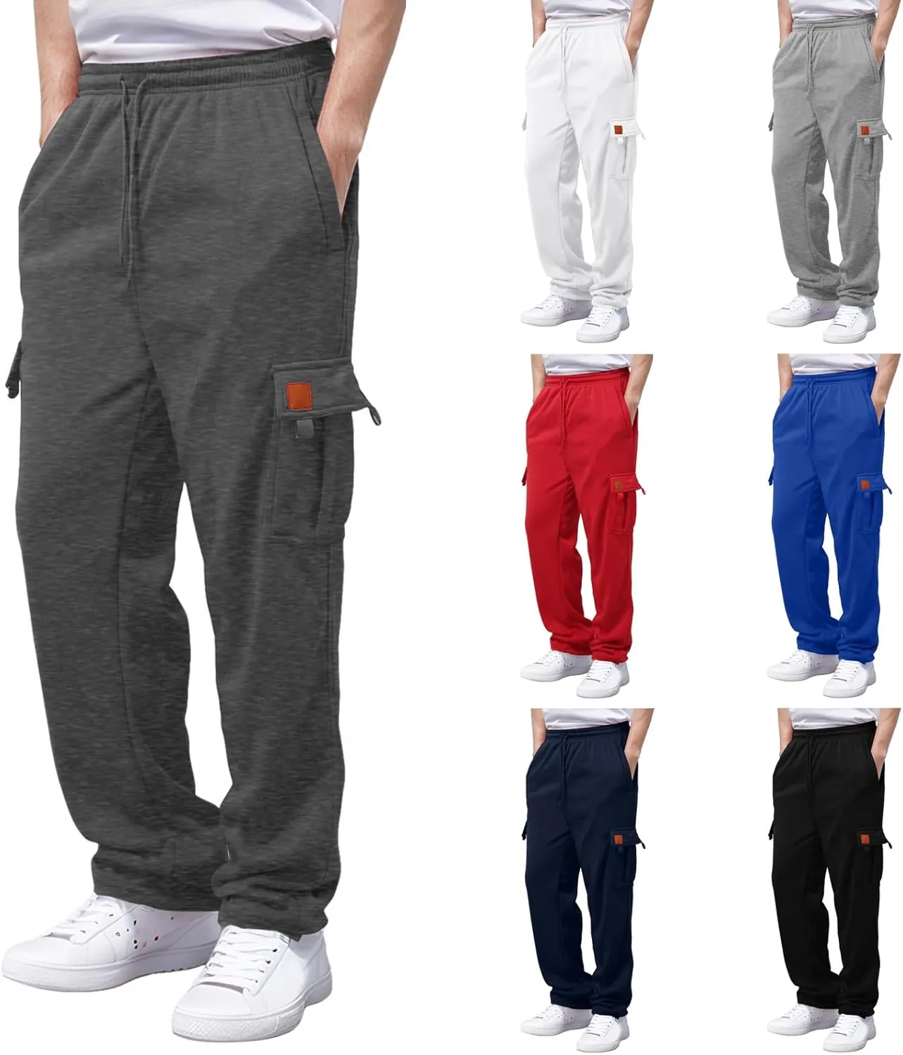 Cargo Pants for Men 2023 Relaxed Fit Causal Work Trousers Athletic Pants Fashion Loose Fit Hiking Outdoor Joggers