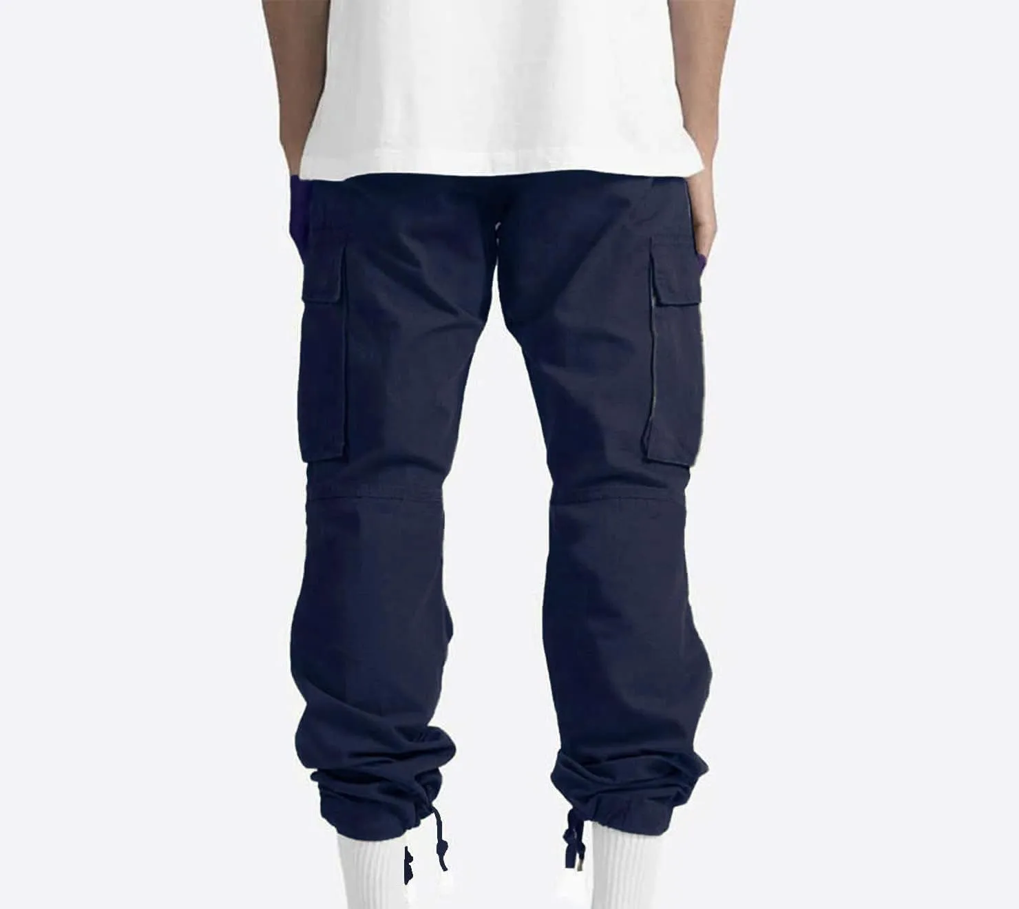 Cargo Pants for Men Baggy Relaxed Fit Causal Work Trousers Outdoor Hiking Cargo Sweatpants Pockets Athletic Joggers