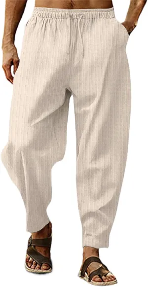 Cargo Pants for Men Relaxed Fit Mens Silk Long Underwear Pants Expandable Waist Golf Pants Athletic Sweatpants Mens