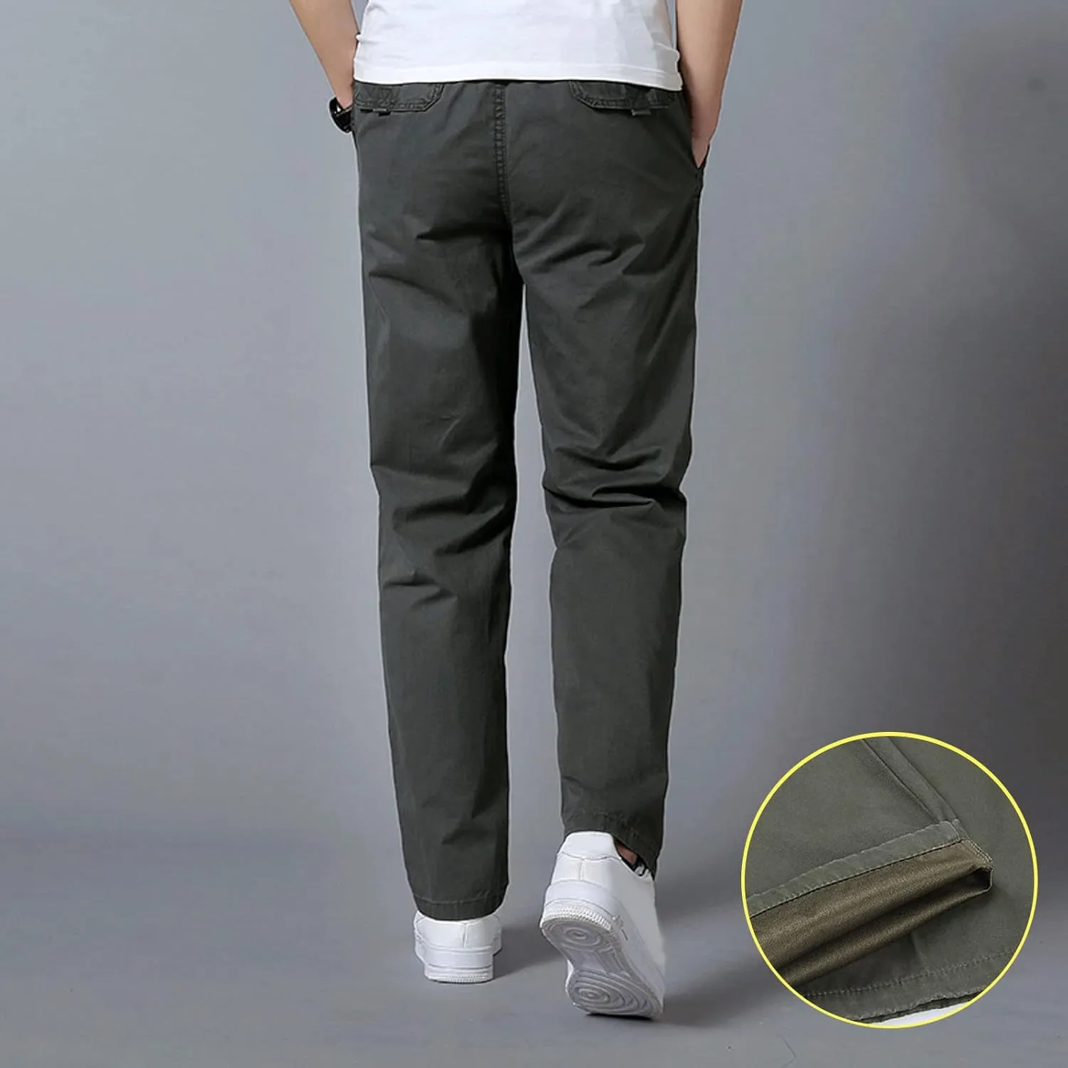 Cargo Pants for Men Relaxed Fit Tapered Sweatpant Breathable Sweatpants Men's Mesh Jogger Zipper Running Pants Pocket