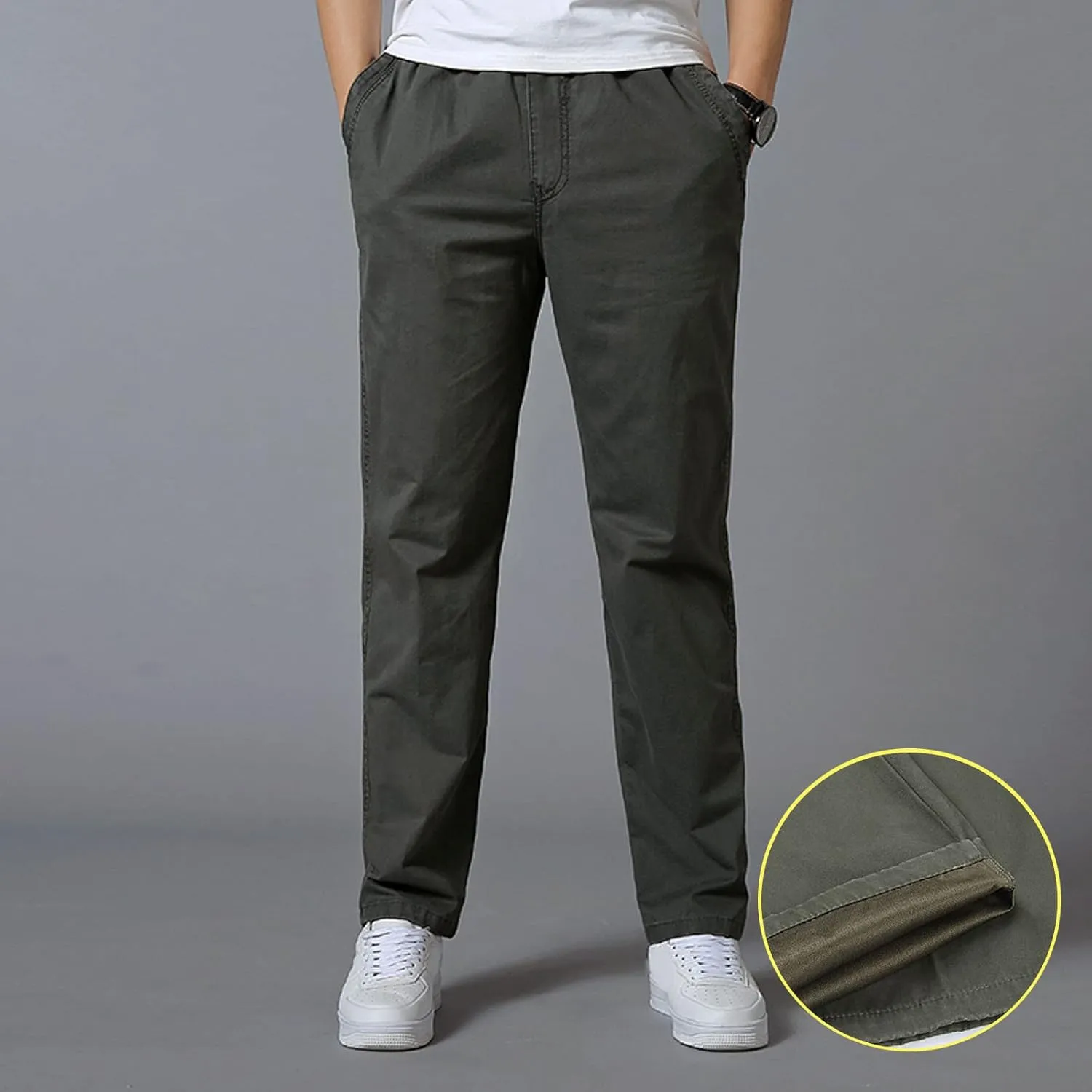 Cargo Pants for Men Relaxed Fit Tapered Sweatpant Breathable Sweatpants Men's Mesh Jogger Zipper Running Pants Pocket