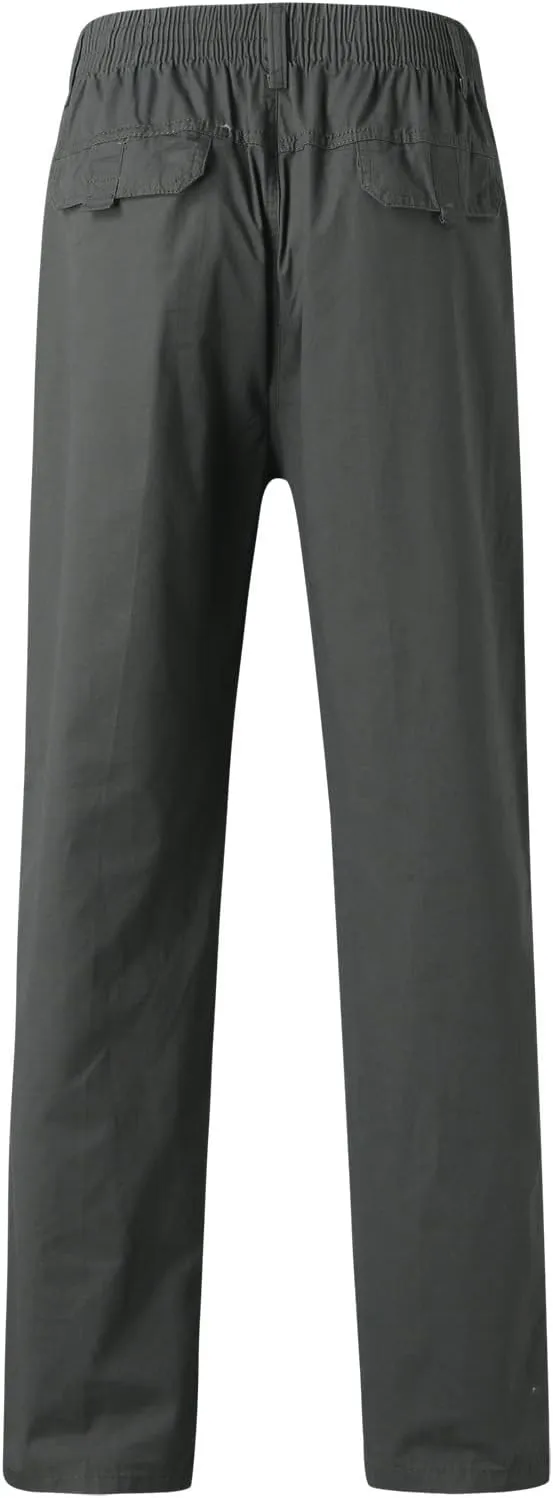 Cargo Pants for Men Relaxed Fit Tapered Sweatpant Breathable Sweatpants Men's Mesh Jogger Zipper Running Pants Pocket