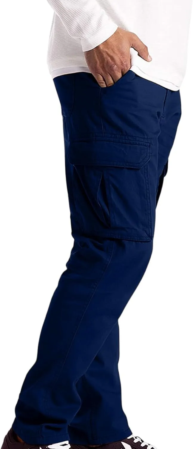 Cargo Pants Men Ripstop Relaxed Fit Trousers Hiking Tapered Joggers Hunting Water Resistant Straight Leg Pants Outdoor