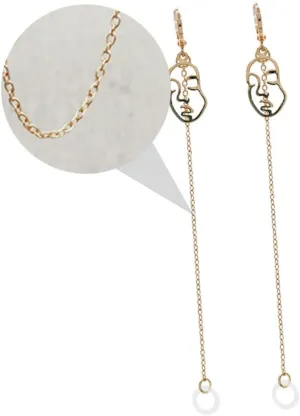 Cartilage Earring Ear Cuffs Chunky Ear Cuffs Earrings Chain Line Design