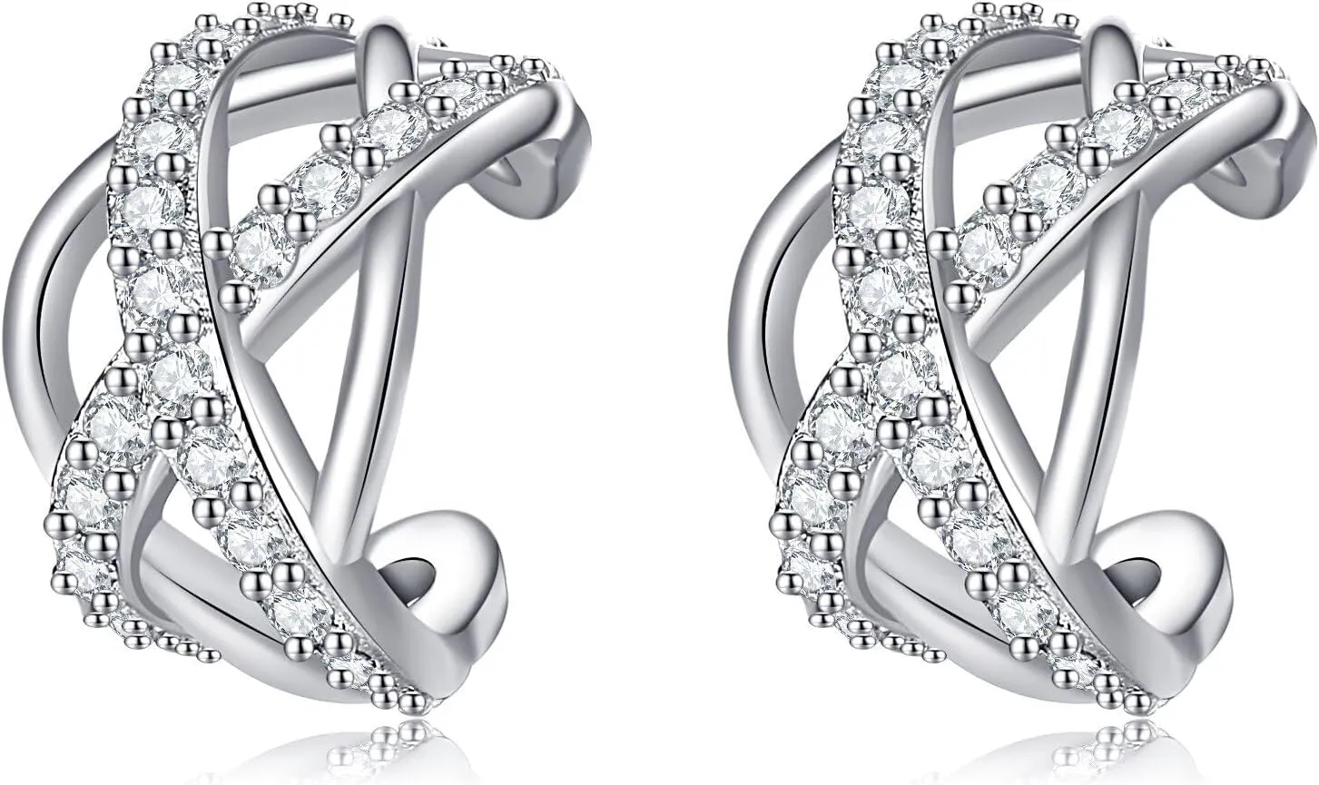 Celtic Ear Cuffs 925 Sterling Silver Ear Cuff Earrings for Women Non Piercing Celtic Earring Non Pierced Jewelry for Women