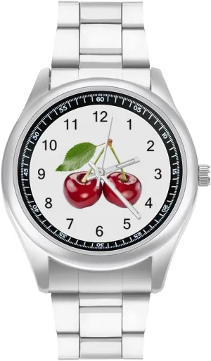 Cherry Casual Wrist Watches for Men Classic Business Dress Watch Big Face for Work Gym