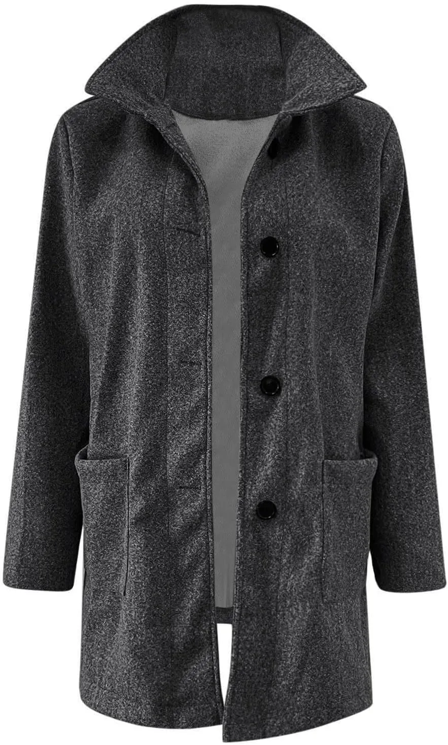 ChicCrate Women trench Coat Winter Long Jacket casual elegant peacoat trendy overcoat Outwear