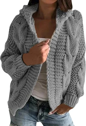 ChicCrate Womens Fashion Cardigan Sweater Soft Knit Open Front Casual Cardigan 2025 Fall Jackets Outfits Winter Clothes