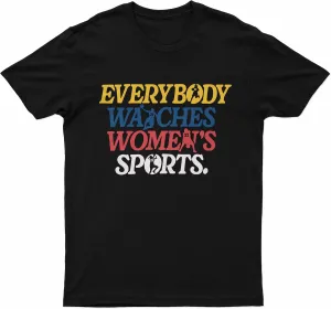 Clark 22 Everybody Watches Women's Sports Shirt, Clark 22 Goat Shirts, Fever Basketball Apparel, Clark 2024 Shirt Youth, Fan Indiana Tshirt for Kids, Gift for Girls Black
