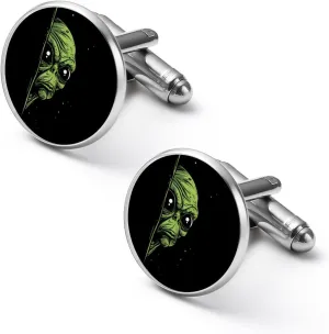 Cool Alien Funny Cufflinks Shirt Cuff Links Accessories Business Wedding Jewelry