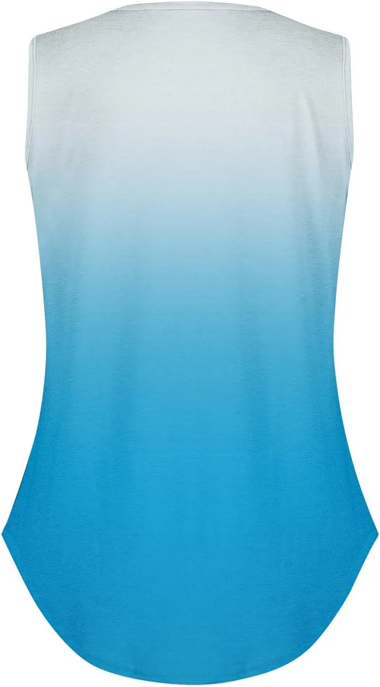 COTECRAM Womens Tank Tops 2025 Summer V Neck Sleeveless Casual Cute Basic Trendy Loose fit Flowy Beach Shirts Clothes Outfits
