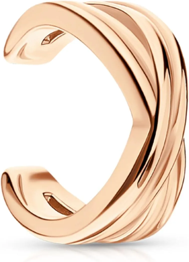 Criss Cross Conch Ear Cuff, Gold X ear cuff In 14k Gold, Double Lines Ear wrap, Cross Ear Cuff, Beautiful Gift jewelry.