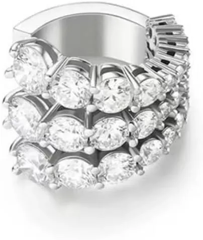 Cubic Zirconia Ear Cuffs Multi-Layer Rhinestone C-Shaped Ear Cuffs for women