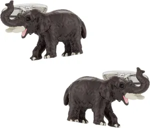 Cuff-Daddy African Elephant Cufflinks with Travel Presentation Gift Box