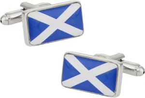 Cuff-Daddy Scotland Flag Cufflinks with Presentation Box