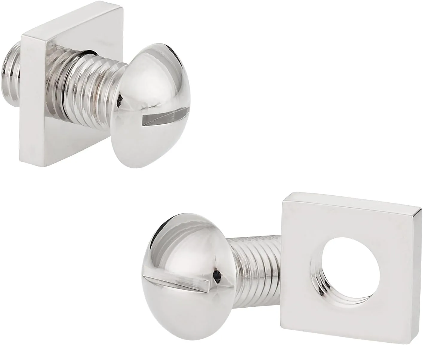 Cuff-Daddy Screw and Nut Bolt Silvertone Cufflinks with Presentation Box
