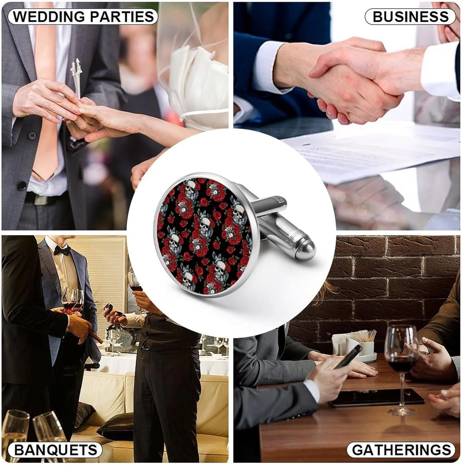 Cufflinks Business Christmas Gift Cuff links Men's Accessories Gift for Men