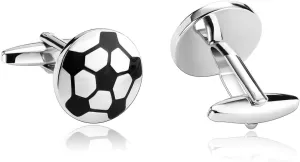 Cufflinks for Button, Cufflinks White Shirt Silver Black Stainless Steel Round for Man Business Wedding