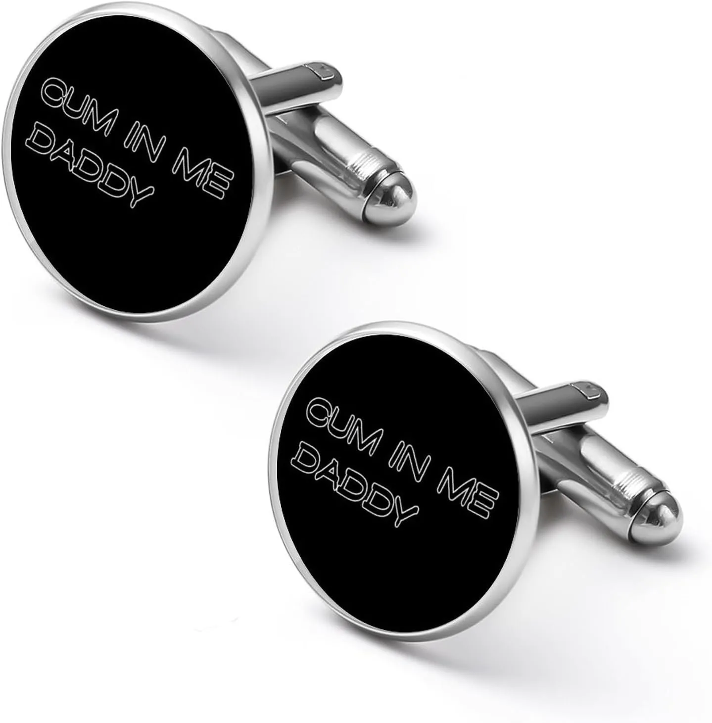 Cum In Me Daddy Funny Cufflinks Shirt Cuff Links Accessories Business Wedding Jewelry