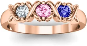 Custom Promise Rings for Her,Personalized Mother Rings with 3 Birthstones Engagement Rings Mother Day Birthstone Rings Couple Rings Gifts for Women/Wife/Mom/Grandmother