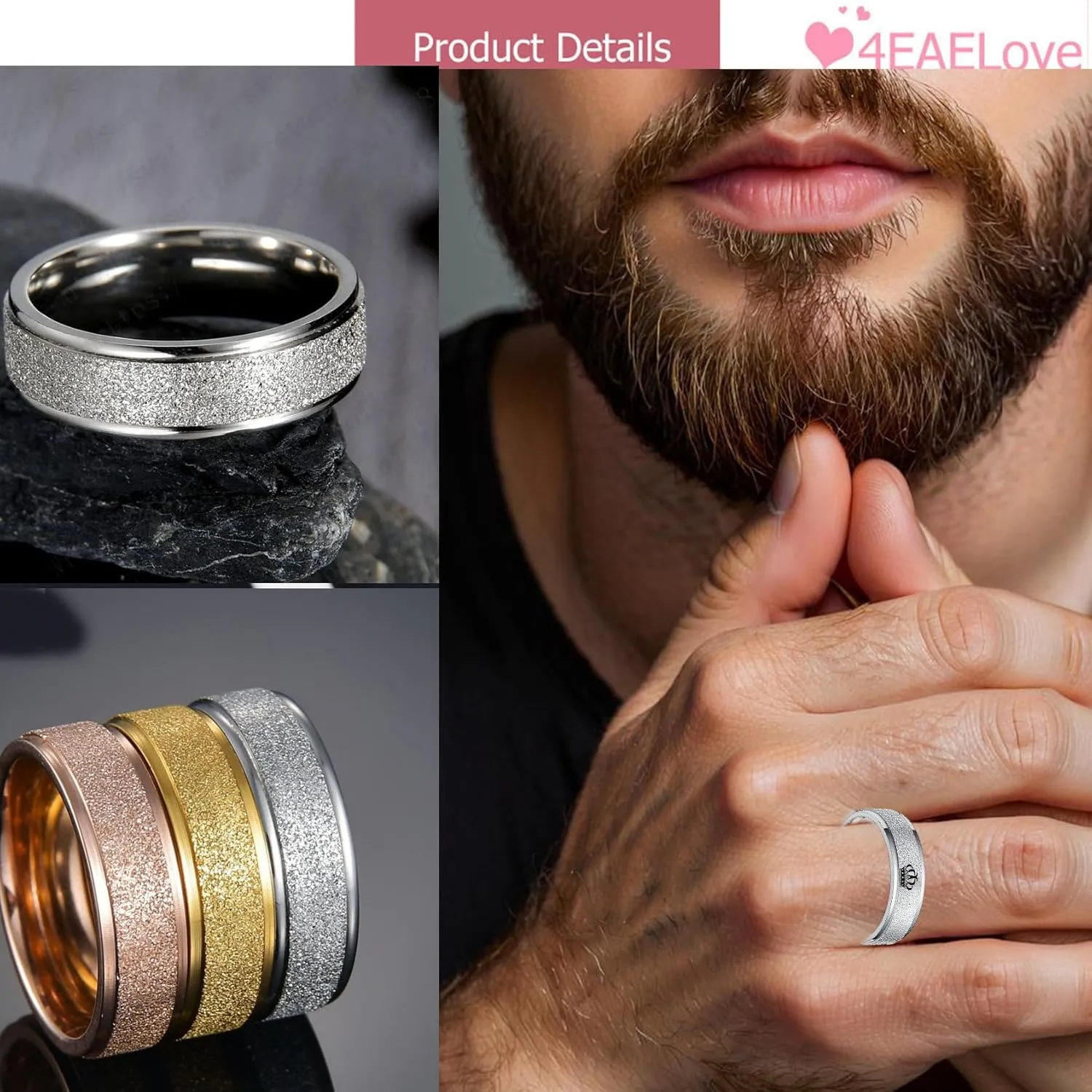 Customize Crown Couples Rings Her King His Queen Promise Ring Inside Can Engraved Band Rings Wedding Rings Titanium Stainless Steel 8mm 6mm 6-13#