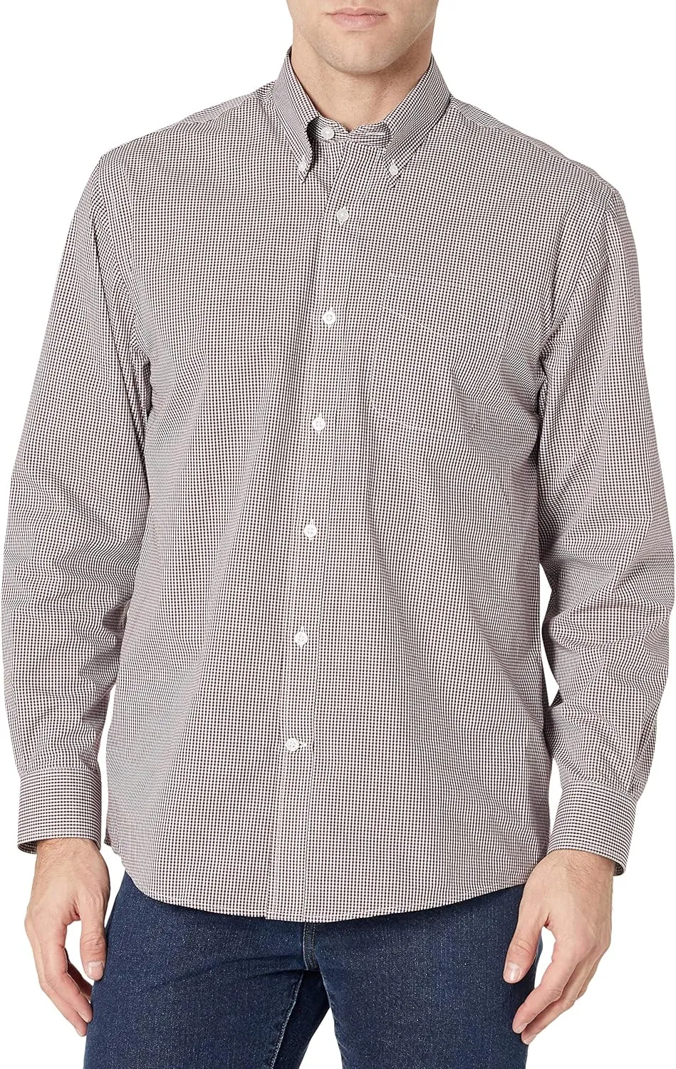 Cutter & Buck Men's Long Sleeve Epic Easy Care Gingham Shirt