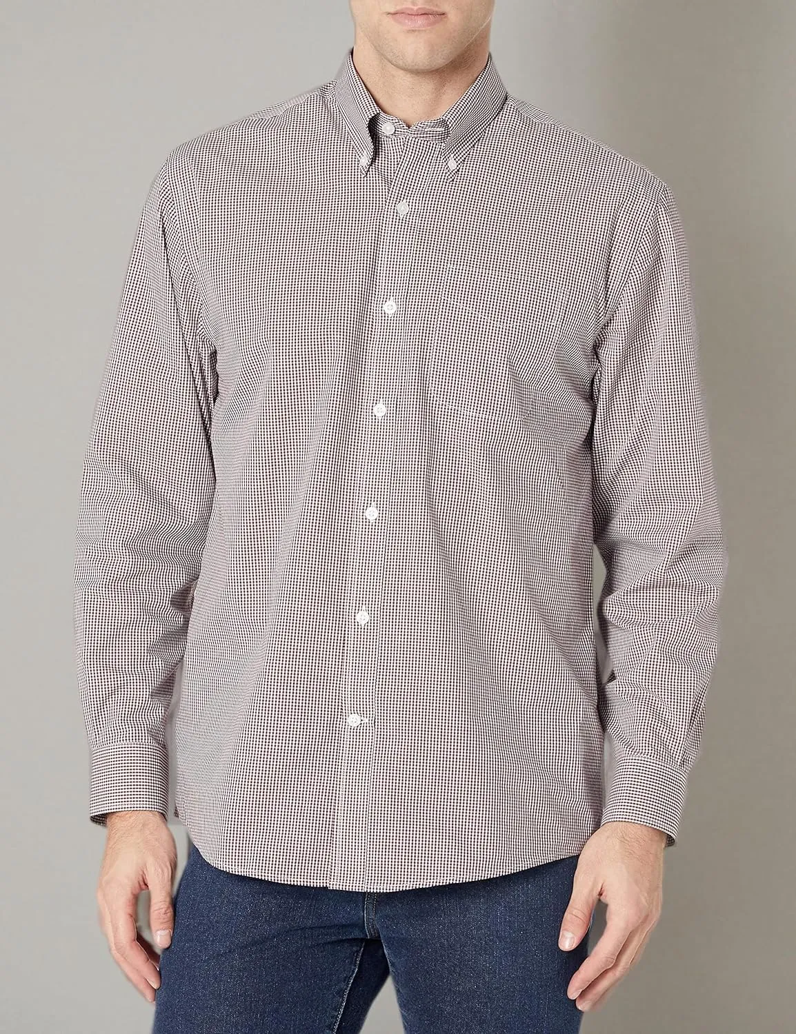 Cutter & Buck Men's Long Sleeve Epic Easy Care Gingham Shirt