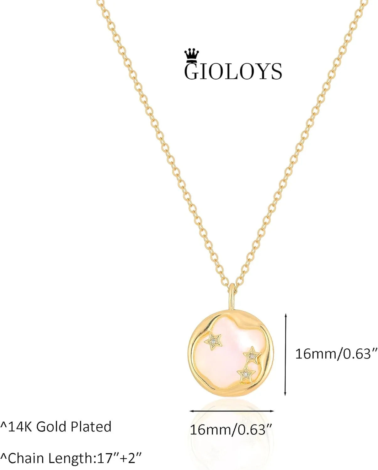 Dainty Gold Necklace for Women 14K Gold Plated Mother of Pearl Shell Heart Necklace Cute Cubic Zirconia Heart Pendant Choker Neclaces