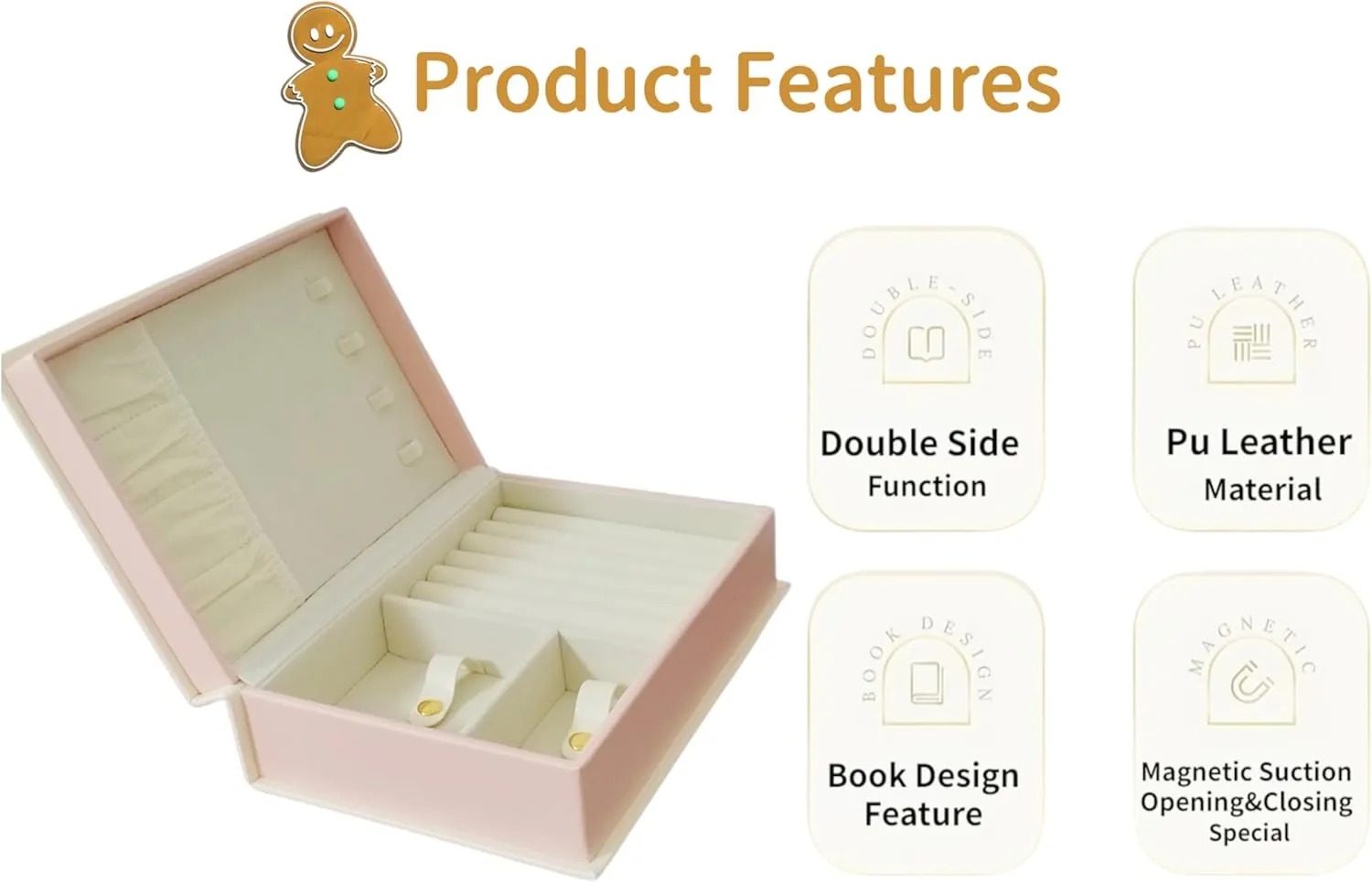 Decorative Faux Book Jewelry Box with Magic for Bracelet Earrings Necklace Rings Storage,Book Jewelry Case for the Book Lover,Stylish Jewelry Organizer Book for Women and Girls
