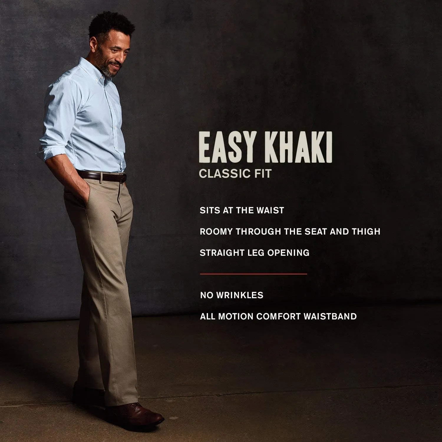 Dockers Men's Classic Fit Easy Khaki Pants (Regular and Big & Tall)